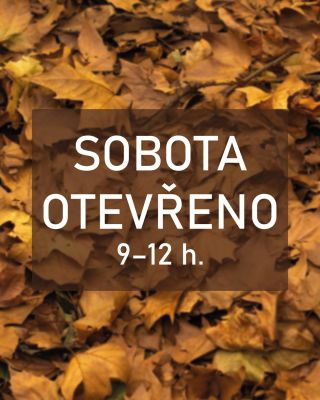 Vážení zákazníci, rádi bychom vás informovali, že od soboty 27. 9. (včetně) pro vás budeme k dispozici každou sobotu v...