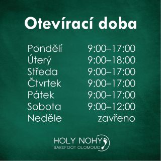 Otevírací doba platná od 26. 9.